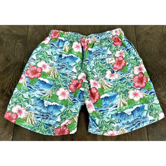 Franks OAHU Tropical Jungle Swim Shorts Trunks Board Shorts Small Hawaiian - Picture 8 of 10